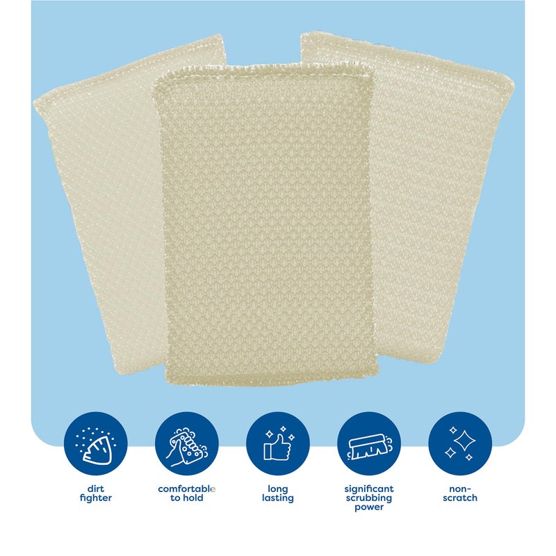 SCRUBIT 6 Scrub Sponges Kitchen by SCRUBIT, Multi-Purpose Scouring Pads, Non-Scratch Cleaning Sponges for Dishes, Pots & Non-Stick Cookware - Long Lasting Dish Scrubbers for Kitchen, Bathroom & More - Image 4